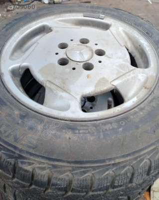 Mercedes 200E 4 adet Sıkıntısız 195 65 15 lastik çelik jant