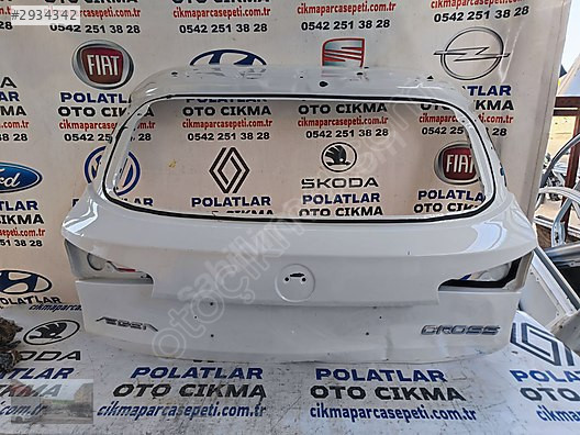Fiat egea Cross bagaj kapağı orjinal beyaz ğöçük hasarlı