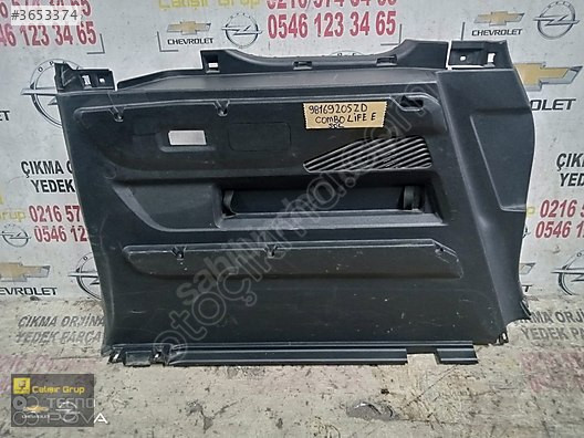 COMBO E SOL BAGAJ İÇ DÖŞEMESİ OEM 98169205ZD ÇIKMA SÖKME YE