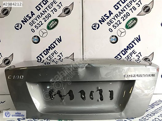 MERCEDES C SERİSİ W204 KASA BAGAJ KAPAĞI ORJ SEDEFLİ FÜME