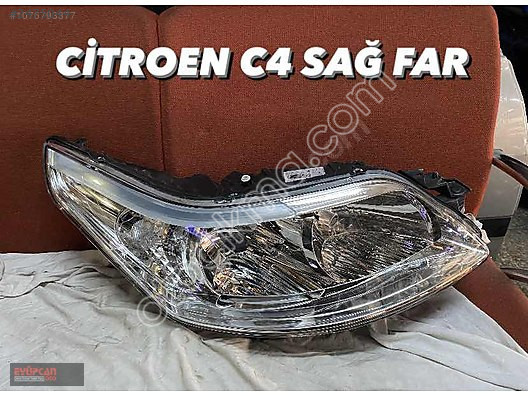 Citroen C4 Orjinal Sağ Ön Far - Eyupcan Oto Çıkma Parça