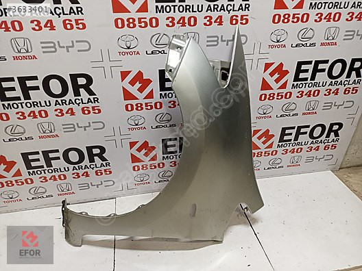 TOYOTA AURİS SOL ÖN ÇAMURLUK ÇIKMA ORİJİNAL PARÇA 2007-2010