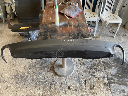 AUDİ A6 ARKA TAMPON SPOYLERİ 2011-2014 ÇİFT EGZOZ ÇIKMA ORİJİNAL