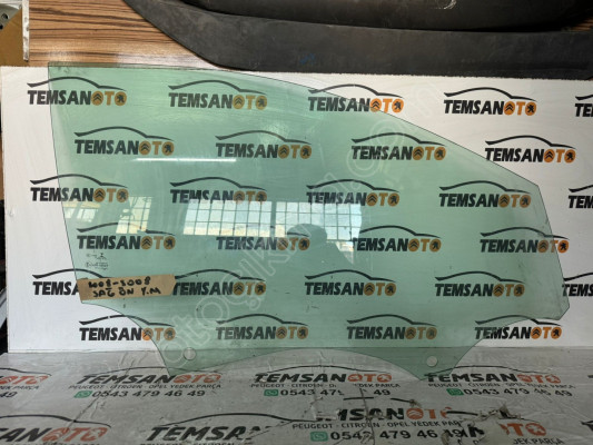 PEUGEOT 3008-5008 SAĞ ÖN KAPI CAMI ÇIKMA ORJİNAL TEMSAN OTO