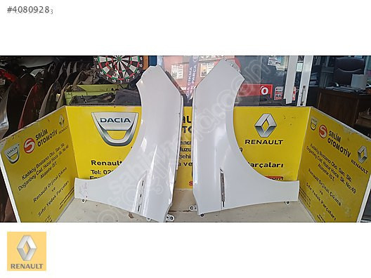 RENAULT MEGANE 4 ÇIKMA ORJİNAL SAĞ SOL BEYAZ ÇAMURLUKLARI CİKMA