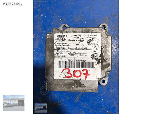 OTO CEMDEN ÇIKMA PEUGEOT 307 AİRBAG BEYNİ