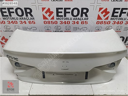 HONDA CİVİC BAGAJ KAPAĞI ÇIKMA ORİJİNAL PARÇA 2021-2024