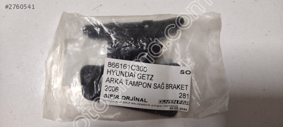 HYUNDAİ GETZ ARKA TAMPON SAĞ BRAKET 2006 866161C300 SO