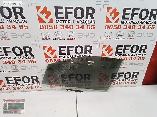 TOYOTA COROLLA ORJİNAL ÇIKMA SOL ÖN KAPI CAMI 19-24