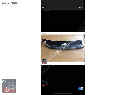 FORD TRANSİT SAĞ ÖN CAM IZGARASI