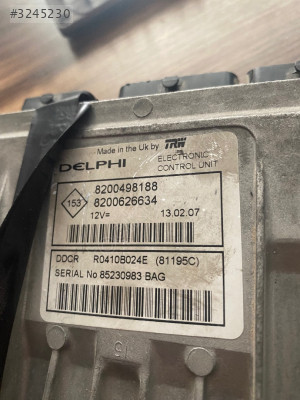 8200498188 RENAULT MEGANE II DDCR MOTOR BEYİNİ 8200469340 ÇIKMA