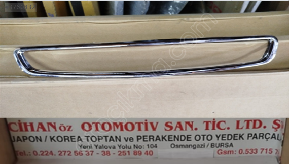 HONDA CIVIC PANJUR ÇERÇEVESİ 1999-2001 NİKELAJLI 71122-S04-004**