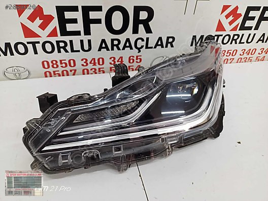 TOYOTA COROLLA FULL LED SOL FAR ÇIKMA ORJİNAL YEDEK PARÇA 19-23