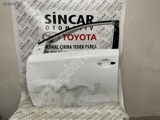 SİNCAR OTO'DAN TOYOTA AURİS 2013 2018 SOL ÖN KAPI ÇIKMA ORJİNAL