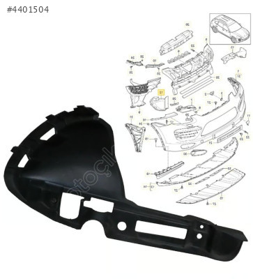 95850533410 PORSCHE CAYENNE 2011-2015 HAVA KANALI SAG