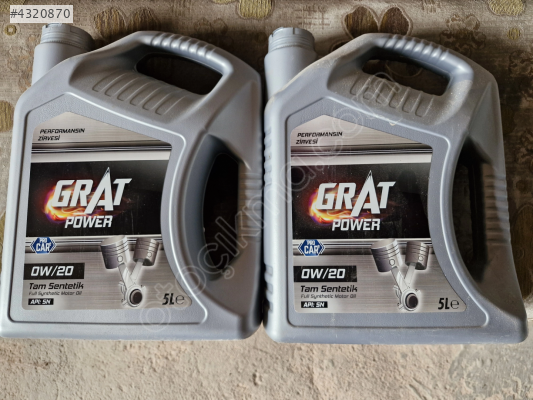 GRAT POWER MOTOR YAĞI TAM SENTETİK 0W20 5LT