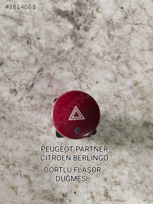 PEUGEOT PARTNER CİTRÖEN BERLİNGO ORJİNAL DÖRTLÜ FLAŞÖR DÜĞME