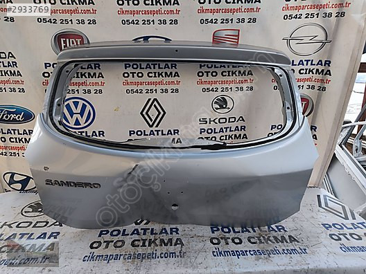 Dacia Sandero bağaj kapağı orjinal gıri 2012-2016