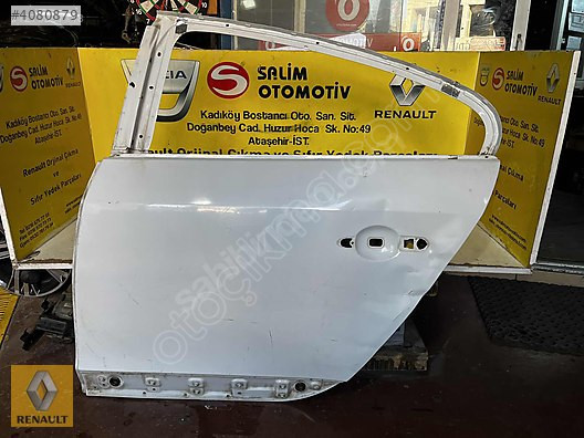 RENAULT FLUENCE ÇIKMKA ORJİNAL SOL ARKA KAPI VE DİĞER PARÇALARI