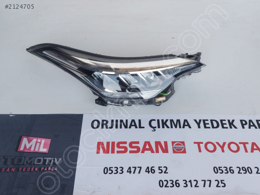 TOYOTA COROLLA C-HR SAĞ ÖN FAR ve TÜM PARÇALARI...MİL OTO