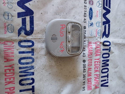 Peugeot 407 tavan lambası EMR OTOMATİV