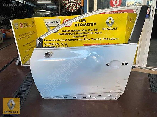 Renault Clio 4 Çıkma Sol Ön Kapı ve Ek Parçaları - Orjinal