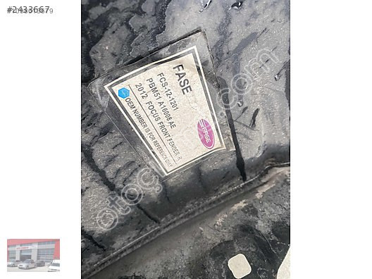 2012-2016 Ford Focus Sağ Ön Çamurluk - Orijinal Çıkma P