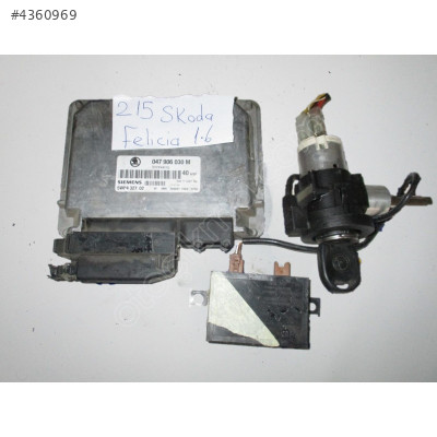 5WP432702 047906030M Skoda Felicia 1.3 Motor Beyni Komple Seti