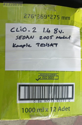 RENAULT CLİO 2 SEDAN 1.4 8V. TESİSAT