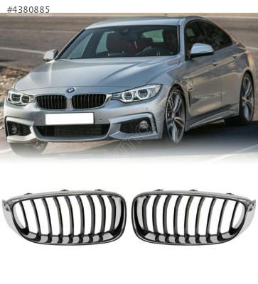 51137294807/08  BMW F34 LCİ 2013 ÖN PANJUR BÖBREK KROM SİYAH SP