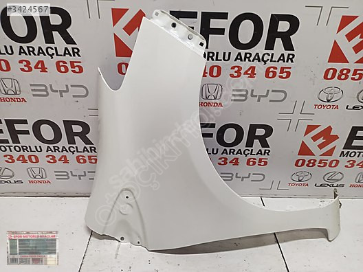 TOYOTA YARİS SAĞ ÖN ÇAMURLUK ÇIKMA ORİJİNAL PARÇA 2012-2019