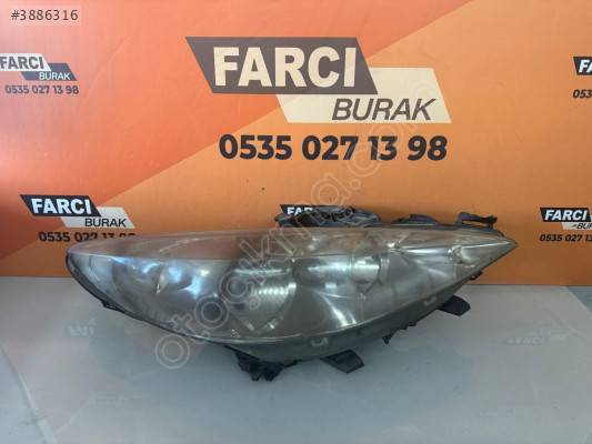 PEUGEOT 207 SAĞ FAR ORJİNAL