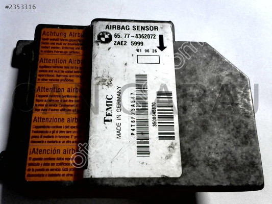 BMW E39 1998 Airbag Sensörü 65778362072