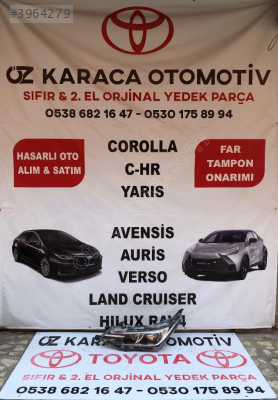 2016-2018 TOYOTA COROLLA ÇIKMA ORJINAL SOL ÖN FAR