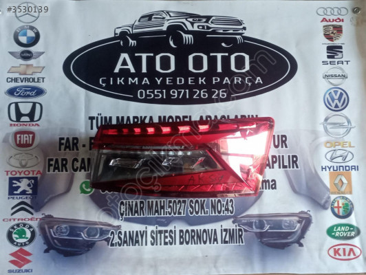 SKODA  SUPERB ORJİNAL CIKMA SAĞ STOP