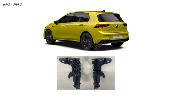5H9807393D094D VW GOLF8 2020 ARKA TAMPON BRAKETİ SAĞ SOL
