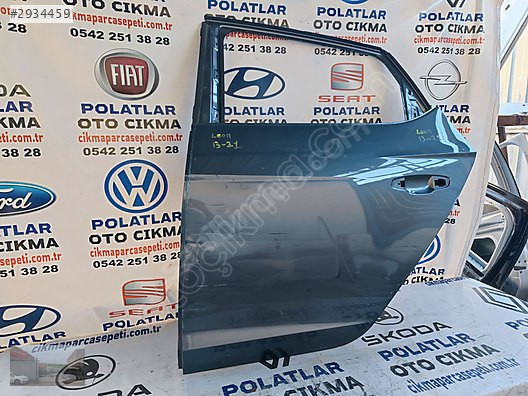 Seat Leon arka sol kapı Orjinal 2013-2021 füme göçük hasarlı