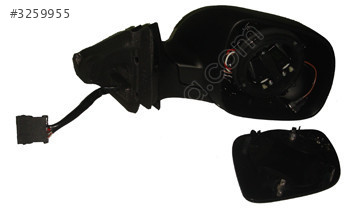 AUDI A3- 97/00; KAPI AYNASI SAĞ ELEKTRİKLİ/ISITMALI SİYAH (TW