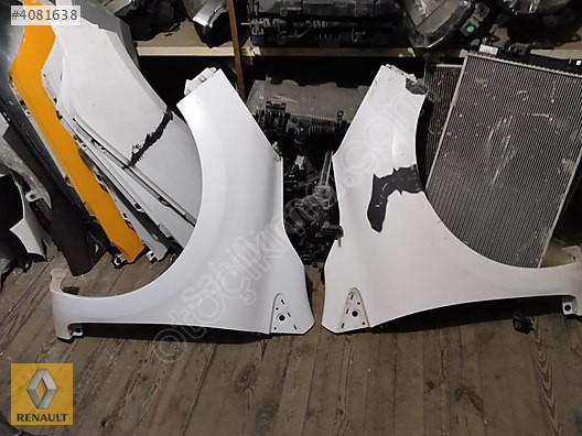 RENAULT CLİO 4 ÇIKMA ORJİNAL BEYAZ SAĞ SOL ÇAMURLUKLARI