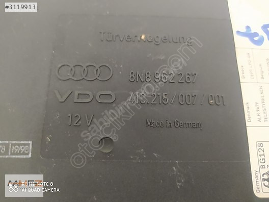 AUDi TT MERKEZİ KİLİT KONTROL UNİTESİ 8n8962267A