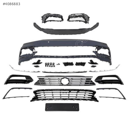 3G0807217P VW PASSAT B8 2015-2018 R LİNE ÖN TAMPON SET PANJUR DAH