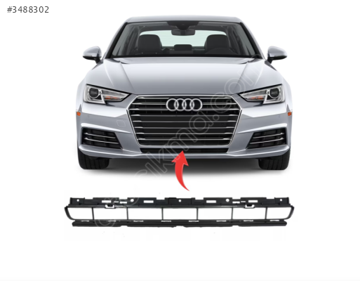 8W0807683 ÖN TAMPON ALT ORTA IZGARA AUDİ A4 2016>>