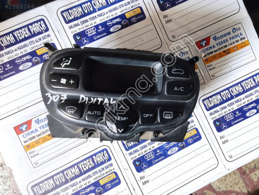 PEUGEOT 307 DİJİTAL KLİMA KONTROL PANELİ