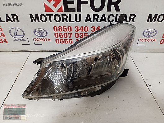 TOYOTA YARİS DÜZ SOL FAR ÇIKMA ORİJİNAL PARÇA 2012-2014