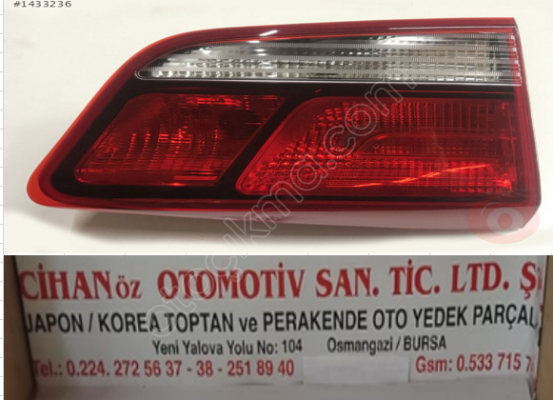 Orijinal Kia Rio Sol İç Stop 2017 Sonrası