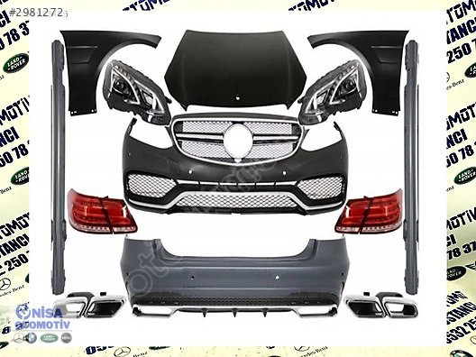 MERCEDES E SERİSİ W212 MAKYAJLI E63 ÇEVİRME FACELİFT BODY KİT