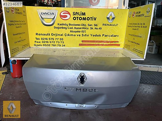 RENUALT SYMBOL ÇIKMA ORJİNAL BAGAUJ KAPAĞI VE DİĞER PARÇALARI