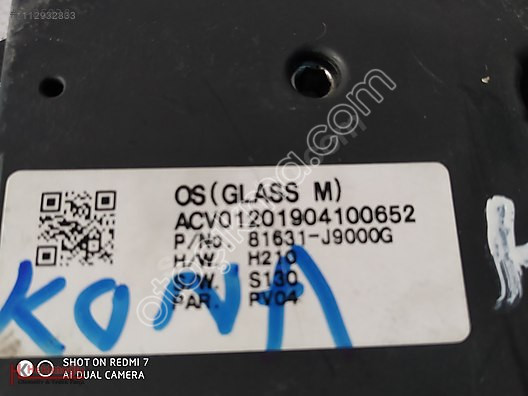HYUNDAİ KONA SANRUF (SUNROOF) MOTORU 81631-J9000G