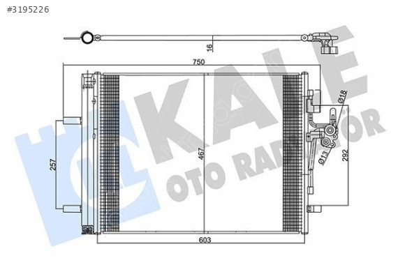 357825 KALE  SIFIR RADYATÖR KLİMA LAND ROVER DiSCOVERY SPORT 2.2