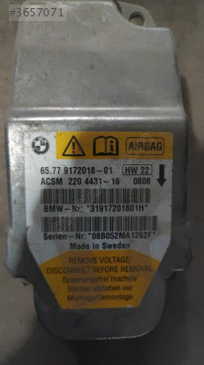 65.77 9172018-01 BMW E60 İÇİN AİRBAG BEYNİ